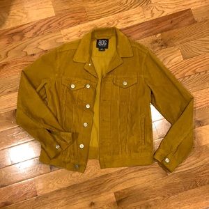 OU BDG yellow/ gold corduroy trucker Jacket